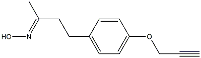 (2E)-4-[4-(prop-2-ynyloxy)phenyl]butan-2-one oxime 结构式