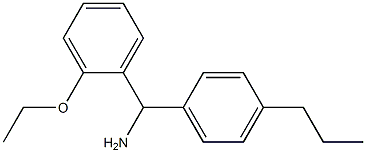 (2-ethoxyphenyl)(4-propylphenyl)methanamine 结构式