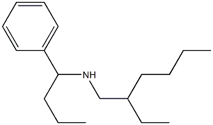 (2-ethylhexyl)(1-phenylbutyl)amine 结构式