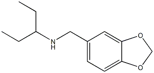 (2H-1,3-benzodioxol-5-ylmethyl)(pentan-3-yl)amine 结构式