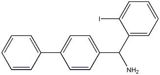 (2-iodophenyl)(4-phenylphenyl)methanamine 结构式