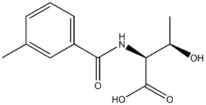 (2S,3R)-3-hydroxy-2-[(3-methylbenzoyl)amino]butanoic acid 结构式