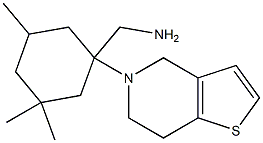 (3,3,5-trimethyl-1-{4H,5H,6H,7H-thieno[3,2-c]pyridin-5-yl}cyclohexyl)methanamine 结构式