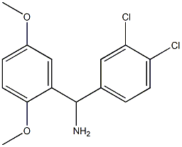 (3,4-dichlorophenyl)(2,5-dimethoxyphenyl)methanamine 结构式