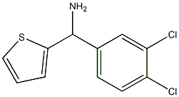 (3,4-dichlorophenyl)(thiophen-2-yl)methanamine 结构式