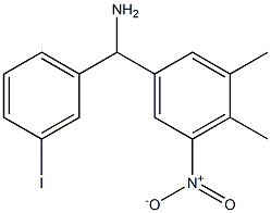 (3,4-dimethyl-5-nitrophenyl)(3-iodophenyl)methanamine 结构式