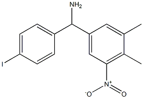 (3,4-dimethyl-5-nitrophenyl)(4-iodophenyl)methanamine 结构式
