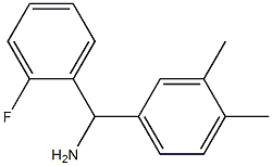 (3,4-dimethylphenyl)(2-fluorophenyl)methanamine 结构式