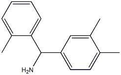 (3,4-dimethylphenyl)(2-methylphenyl)methanamine 结构式