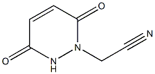 (3,6-dioxo-3,6-dihydropyridazin-1(2H)-yl)acetonitrile 结构式