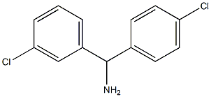 (3-chlorophenyl)(4-chlorophenyl)methanamine 结构式