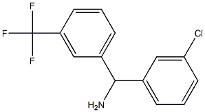 (3-chlorophenyl)[3-(trifluoromethyl)phenyl]methanamine 结构式