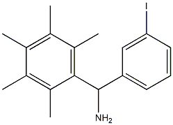 (3-iodophenyl)(2,3,4,5,6-pentamethylphenyl)methanamine 结构式