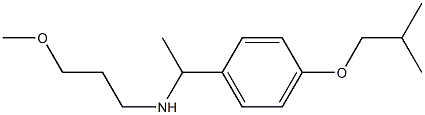 (3-methoxypropyl)({1-[4-(2-methylpropoxy)phenyl]ethyl})amine 结构式