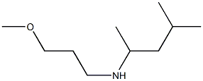 (3-methoxypropyl)(4-methylpentan-2-yl)amine 结构式