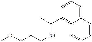 (3-methoxypropyl)[1-(naphthalen-1-yl)ethyl]amine 结构式