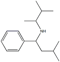 (3-methyl-1-phenylbutyl)(3-methylbutan-2-yl)amine 结构式