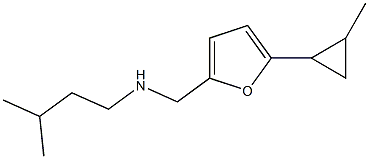 (3-methylbutyl)({[5-(2-methylcyclopropyl)furan-2-yl]methyl})amine 结构式