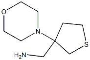 (3-morpholin-4-yltetrahydrothien-3-yl)methylamine 结构式