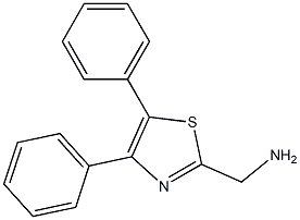 (4,5-diphenyl-1,3-thiazol-2-yl)methanamine 结构式