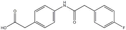 (4-{[(4-fluorophenyl)acetyl]amino}phenyl)acetic acid 结构式