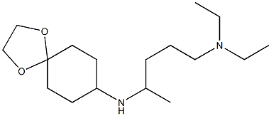 (4-{1,4-dioxaspiro[4.5]decan-8-ylamino}pentyl)diethylamine 结构式