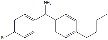 (4-bromophenyl)(4-butylphenyl)methanamine 结构式