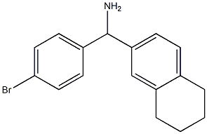 (4-bromophenyl)(5,6,7,8-tetrahydronaphthalen-2-yl)methanamine 结构式