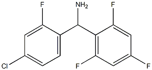 (4-chloro-2-fluorophenyl)(2,4,6-trifluorophenyl)methanamine 结构式