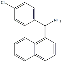 (4-chlorophenyl)(naphthalen-1-yl)methanamine 结构式