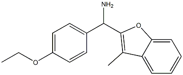 (4-ethoxyphenyl)(3-methyl-1-benzofuran-2-yl)methanamine 结构式