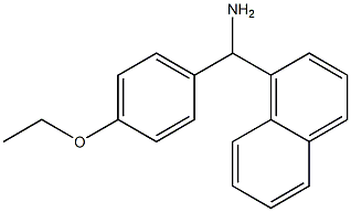 (4-ethoxyphenyl)(naphthalen-1-yl)methanamine 结构式