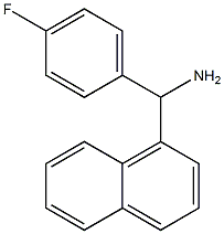 (4-fluorophenyl)(naphthalen-1-yl)methanamine 结构式