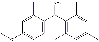 (4-methoxy-2-methylphenyl)(2,4,6-trimethylphenyl)methanamine 结构式