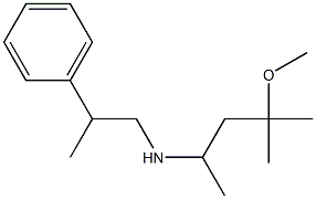 (4-methoxy-4-methylpentan-2-yl)(2-phenylpropyl)amine 结构式
