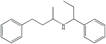 (4-phenylbutan-2-yl)(1-phenylpropyl)amine 结构式