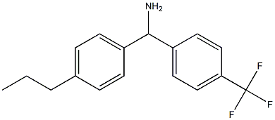 (4-propylphenyl)[4-(trifluoromethyl)phenyl]methanamine 结构式