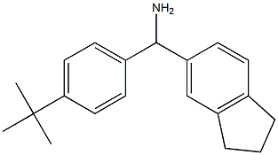 (4-tert-butylphenyl)(2,3-dihydro-1H-inden-5-yl)methanamine 结构式