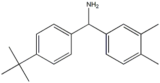 (4-tert-butylphenyl)(3,4-dimethylphenyl)methanamine 结构式