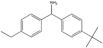 (4-tert-butylphenyl)(4-ethylphenyl)methanamine 结构式