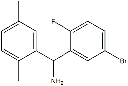 (5-bromo-2-fluorophenyl)(2,5-dimethylphenyl)methanamine 结构式