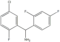 (5-chloro-2-fluorophenyl)(2,4-difluorophenyl)methanamine 结构式