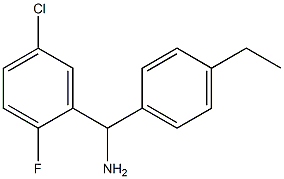 (5-chloro-2-fluorophenyl)(4-ethylphenyl)methanamine 结构式
