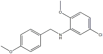 (5-chloro-2-methoxyphenyl)(4-methoxyphenyl)methylamine 结构式