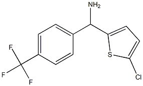 (5-chlorothiophen-2-yl)[4-(trifluoromethyl)phenyl]methanamine 结构式