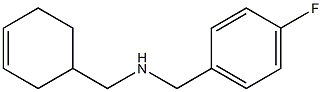 (cyclohex-3-en-1-ylmethyl)[(4-fluorophenyl)methyl]amine 结构式