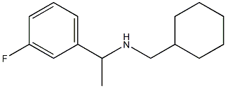 (cyclohexylmethyl)[1-(3-fluorophenyl)ethyl]amine 结构式