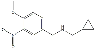 (cyclopropylmethyl)[(4-methoxy-3-nitrophenyl)methyl]amine 结构式