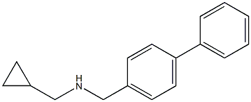 (cyclopropylmethyl)[(4-phenylphenyl)methyl]amine 结构式