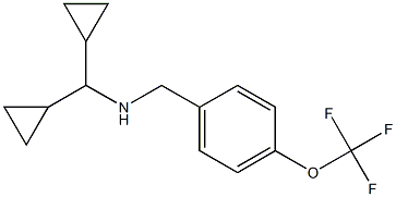 (dicyclopropylmethyl)({[4-(trifluoromethoxy)phenyl]methyl})amine 结构式